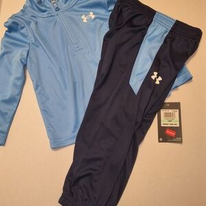 Under Armour Blue & Navy Kids Athletic Track Set